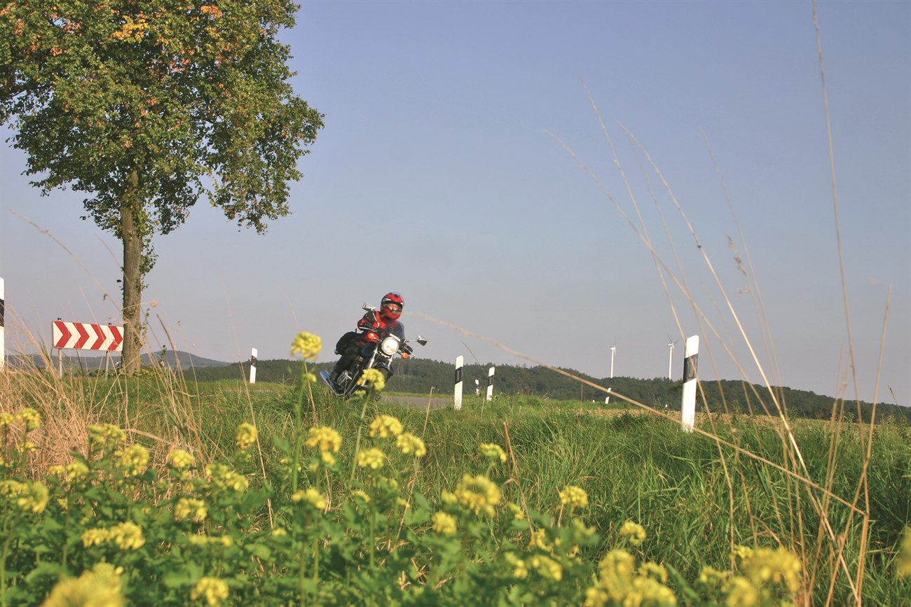 Motorradfahren im Weserbergland